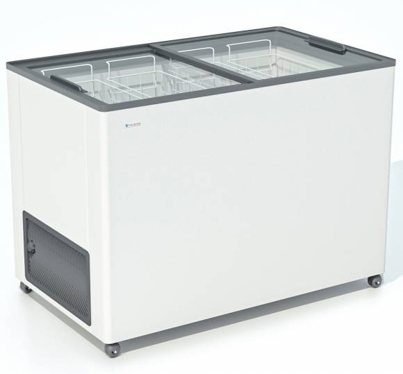 Ларь морозильный Frostor F 350 С серый с прямым стеклом Ларь морозильный Frostor F 350 С серый с прямым стеклом