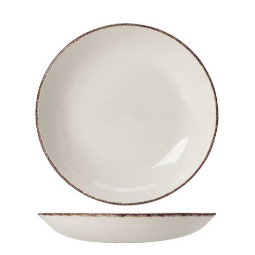 Салатник «Браун дэппл»; фарфор; 0, 7л; D=21, 5см; белый, коричнев. 1714 0570