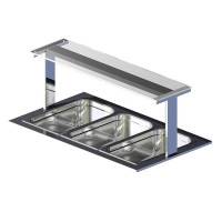 Полка настольная Gastrolux ПН-053/С стеклянная прямая Полка настольная Gastrolux ПН-053/С стеклянная прямая