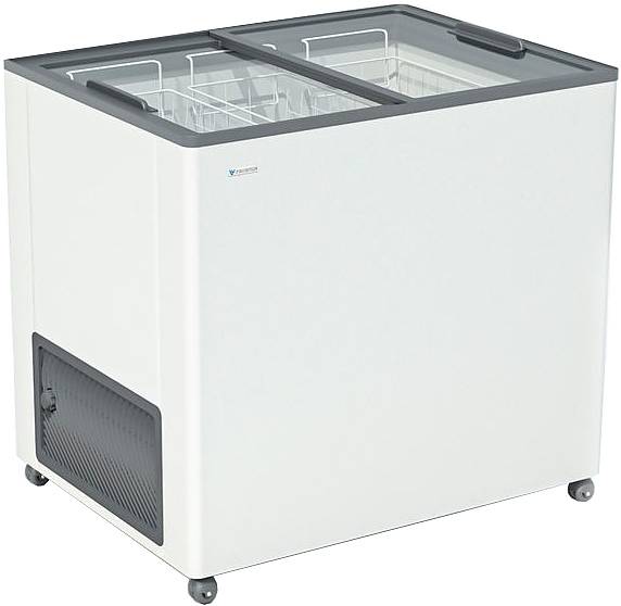 Ларь морозильный Frostor F 250 С серый с прямым стеклом Ларь морозильный Frostor F 250 С серый с прямым стеклом