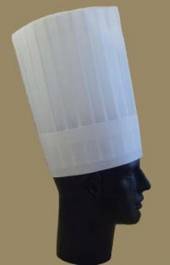 Колпак поварской одноразовый h=300мм АВ-039 прямой из нетканого материала /100/