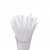 Трубочка для коктейля 0,5х21см прозрачная с гофрой 1000шт/уп  в ПВХ коробе