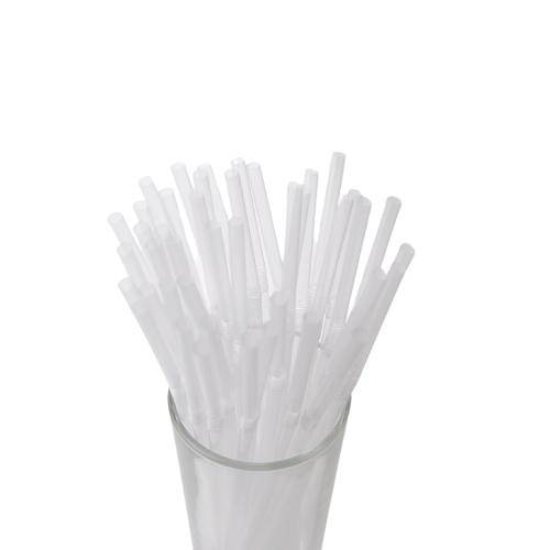 Трубочка для коктейля 0,5х21см прозрачная с гофрой 1000шт/уп  в ПВХ коробе