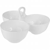 Менажница тройная 250мл D=100 H=120 L=205 B=205мм «Кунстверк» A3939 /1/12/ Менажница тройная 250мл D=100 H=120 L=205 B=205мм «Кунстверк» A3939 /1/12/