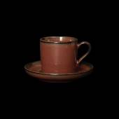 Кофейная пара 115мл Corone Carmen красная фк1821