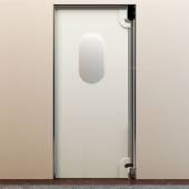 Маятниковая дверь одностворчатая (общего назначения)МДО(ОН)-1000.2200-40-Пр-(RAL9003/RAL9003 Маятниковая дверь одностворчатая (общего назначения)МДО(ОН)-1000.2200-40-Пр-(RAL9003/RAL9003