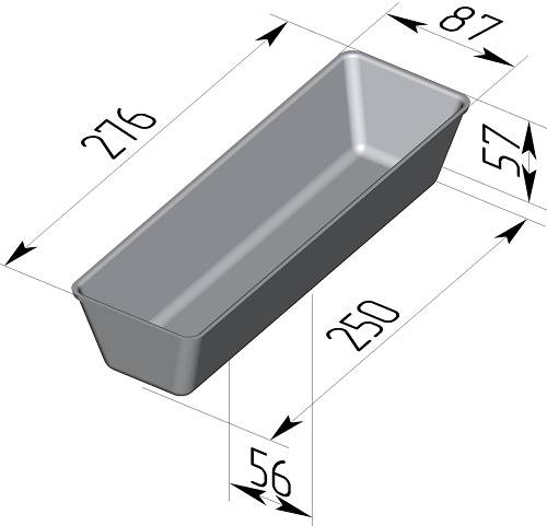 Форма для хлеба Спика 275 х 85 х 55 мм Форма для хлеба Спика 275 х 85 х 55 мм