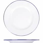 Тарелка мелкая D=240мм металл ProHotel белая эмаль 451/24 3012757