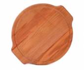 Доска для пиццы 410х20мм бук пормасленный с ушками  8009