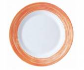 Тарелка d=235 мм оранжевый край Браш 49120  37294 /6/