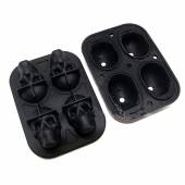 Форма для льда силикон 4 ячейки, Череп P.L.- Barbossa ICMD0019-BLA Форма для льда силикон 4 ячейки, Череп P.L.- Barbossa ICMD0019-BLA