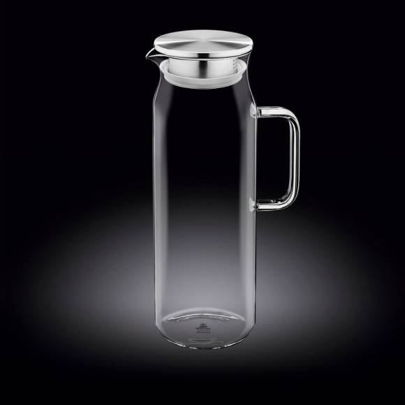 Кувшин 1,5 л. с крышкой + сетка нерж Термостекло Wilmax 888210