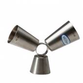 Джиггер нерж. 30/45/60 мл. d=42/40/44 мм. h=125 мм. MGsteel Джиггер нерж. 30/45/60 мл. d=42/40/44 мм. h=125 мм. MGsteel