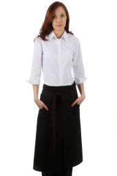 Фартук официанта длинный черный [00302]  со500