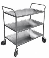 Тележка сервировочная Абат ТС-80 (800х500мм) 3 полки, поворотные колеса, вся нерж. Тележка сервировочная Абат ТС-80 (800х500мм) 3 полки, поворотные колеса, вся нерж.