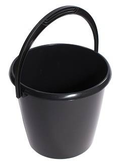 Ведро 10л Матрика (Соло) С462 (чернй, пластик) /20/