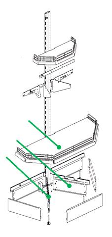 Комплект полки торцевой нижней 400 Н МХМ Купец 694535.084-03 Комплект полки торцевой нижней 400 Н МХМ Купец 694535.084-03