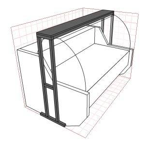 Торговая надстройка над витриной Таир 1.2 