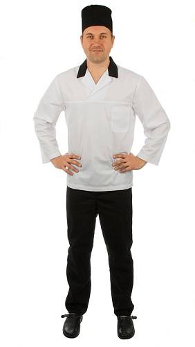 Брюки повара летние р-р 52 черные 00200  со219