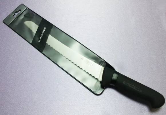 Нож для хлеба 250мм Pro-Line P.L.-PROFF CUISINE лезвие зубчатое, ручка пластик KB-7555-250C 99005016 Нож для хлеба 250мм Pro-Line P.L.-PROFF CUISINE лезвие зубчатое, ручка пластик KB-7555-250C 99005016