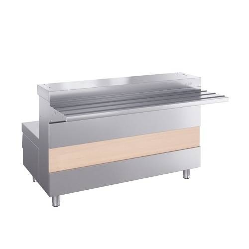 Мармит 1-х блюд 2-конф. М1-2.1200-02-О Atesy (Ривьера) (1200мм) с отверстием под полку