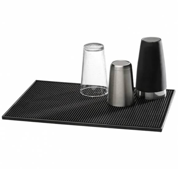 Коврик барный 46*31 см черный, резиновый MVQ