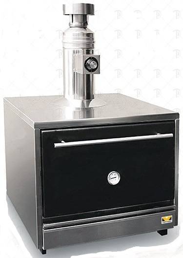 Печь на древесном топливе Vortmax CHO 45S Inox со сплошной дверью