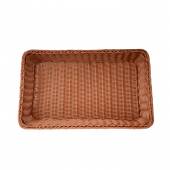 Корзина для хлеба прямоуг. 53*32*9 см. коричневая полиротанг MGprof 68433 Корзина для хлеба прямоуг. 53*32*9 см. коричневая полиротанг MGprof 68433