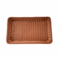 Корзина для хлеба прямоуг. 53*32*9 см. коричневая полиротанг MGprof 68433 Корзина для хлеба прямоуг. 53*32*9 см. коричневая полиротанг MGprof 68433