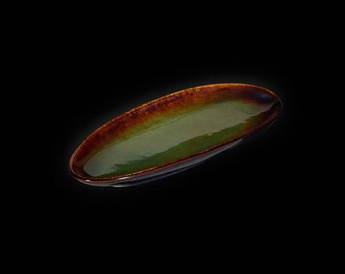 Блюдо овальное 260х115мм Corone Verde синий+зеленый HL497080 фк0719
