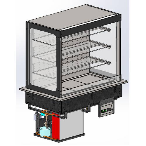 Витрина холодильная встраиваемая (с открытым доступом) Refettorio RC52D Drop IN 1145х700х1525