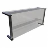 Настольная полка 1-уровневая Gastrolux ПН-183/Г стеклянная, Г-образная Настольная полка 1-уровневая Gastrolux ПН-183/Г стеклянная, Г-образная