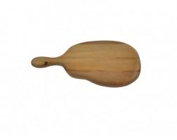 Доска для подачи 230х170х22мм фигурная с ручкой, бук Россия 56583 Доска для подачи 230х170х22мм фигурная с ручкой, бук Россия 56583