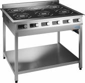 Плита индукционная 6-конфор. Челябторгтехника ПЭИ-6/G2/L2  2х5/2х3,5/2х2,5 кВт