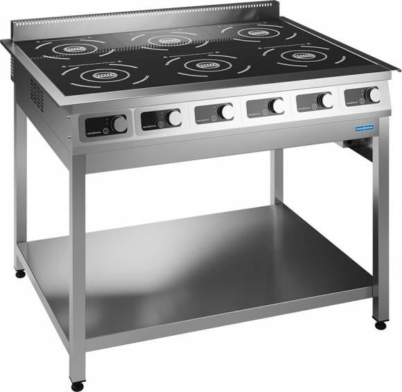 Плита индукционная 6-конфор. Челябторгтехника ПЭИ-6/G2/L2 2х5/2х3,5/2х2,5 кВт Плита индукционная 6-конфор. Челябторгтехника ПЭИ-6/G2/L2 2х5/2х3,5/2х2,5 кВт