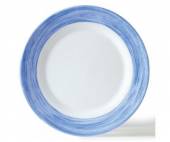 Тарелка d=235 мм голубой край Браш 48926  39239 /6/