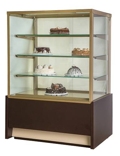 Витрина холодильная KC70 VH 0,6-1 LIGHT Chocolate 0102-0109 (ВХСв-0,6д Carboma Cube для шоколада)