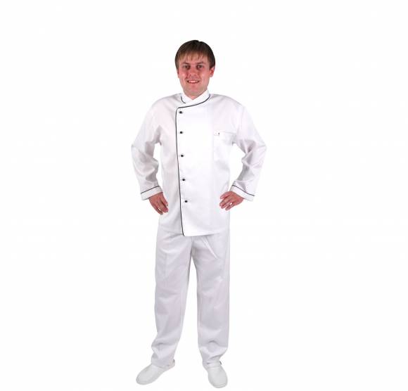 Куртка шеф-повара 0301 белая р-р 46-48 вл46