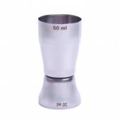 Джиггер нерж. 30/60 мл. d=43/43 мм. h=88 мм. MGsteel Джиггер нерж. 30/60 мл. d=43/43 мм. h=88 мм. MGsteel