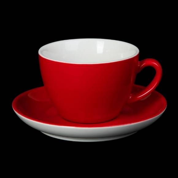 Чайная пара 320мл Corone Gusto красная фк1717 Чайная пара 320мл Corone Gusto красная фк1717