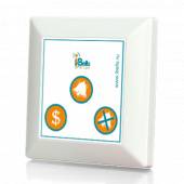 Smart-53 тонкая беспроводная многофункциональная кнопка вызова, цвет белый Smart-53 тонкая беспроводная многофункциональная кнопка вызова, цвет белый