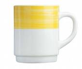 Кружка 250 мл желтый край Браш 54735 41211 /6/