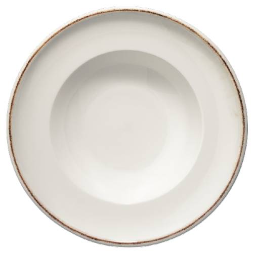 Тарелка для пасты 400мл 270 мм фарфор Gourmet Retro Bonna E100GRM27CK коричневый край b Тарелка для пасты 400мл 270 мм фарфор Gourmet Retro Bonna E100GRM27CK коричневый край b