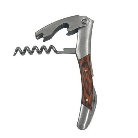 Нарзанник 3-х функц. одноступен. дерев. ручка, нерж. MGsteel 70477