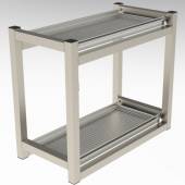 Полка для сушки стаканов 2-х уровневая 800*300*500 (НЕРЖ) Полка для сушки стаканов 2-х уровневая 800*300*500 (НЕРЖ)