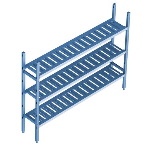 Cтеллажная система Polair LOAD.ME poly 3 яруса 1400x300x1600 16AL.3PP30.14B