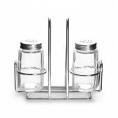 Набор для специй 2 предмета (соль, перец) + салфетница нержавеющая сталь, Luxstahl [KH-334]