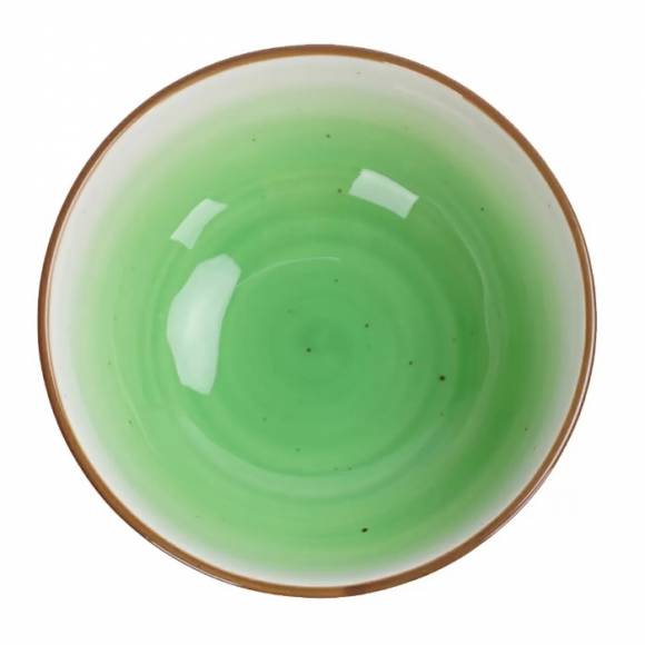Салатник 13*13*4,5 см, 380 мл, фарфор,зеленый цвет "The Sun" P.L. 170643 /6/