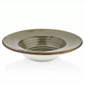 Тарелка для пасты гастро 480мл 280мм фарфор Supreme By Bone HA-SP-GT-28-CK /6/ Тарелка для пасты гастро 480мл 280мм фарфор Supreme By Bone HA-SP-GT-28-CK /6/