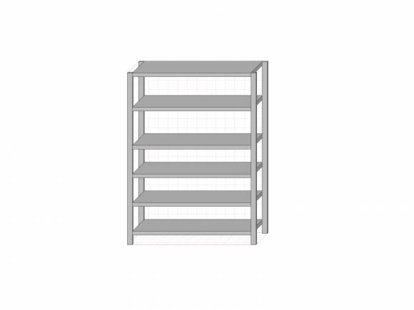 СТП6 стеллаж производственный 6 полок 800*700*1800